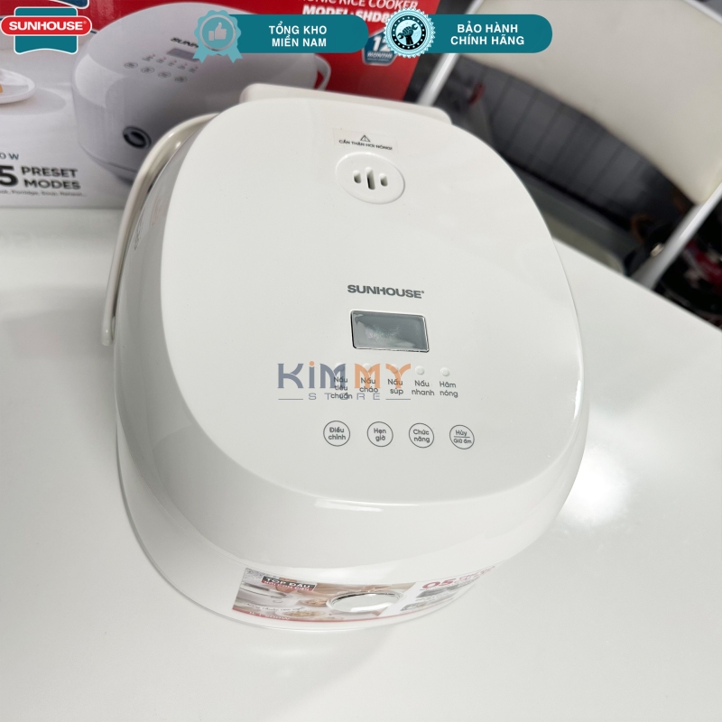 Nồi cơm điện tử 1L - Lòng nồi niêu INOX 304 Sunhouse SHD8803